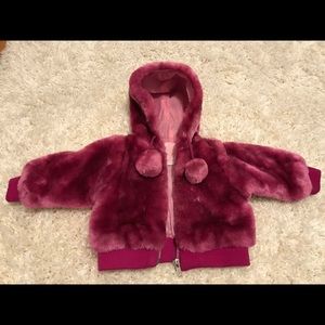 Baby girl faux fur jacket